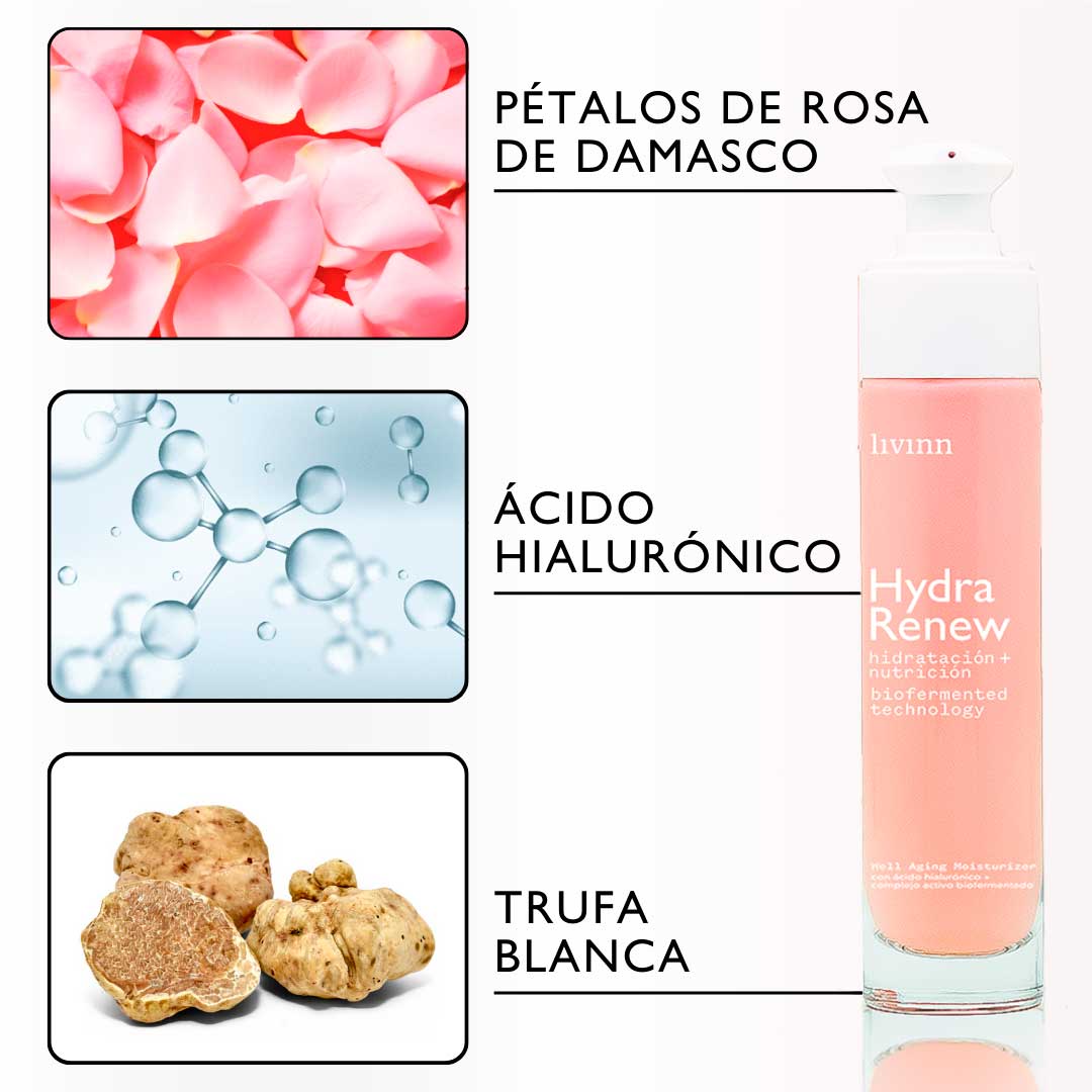 HYDRA RENEW -  Crema Natural Hidratante y Nutritiva