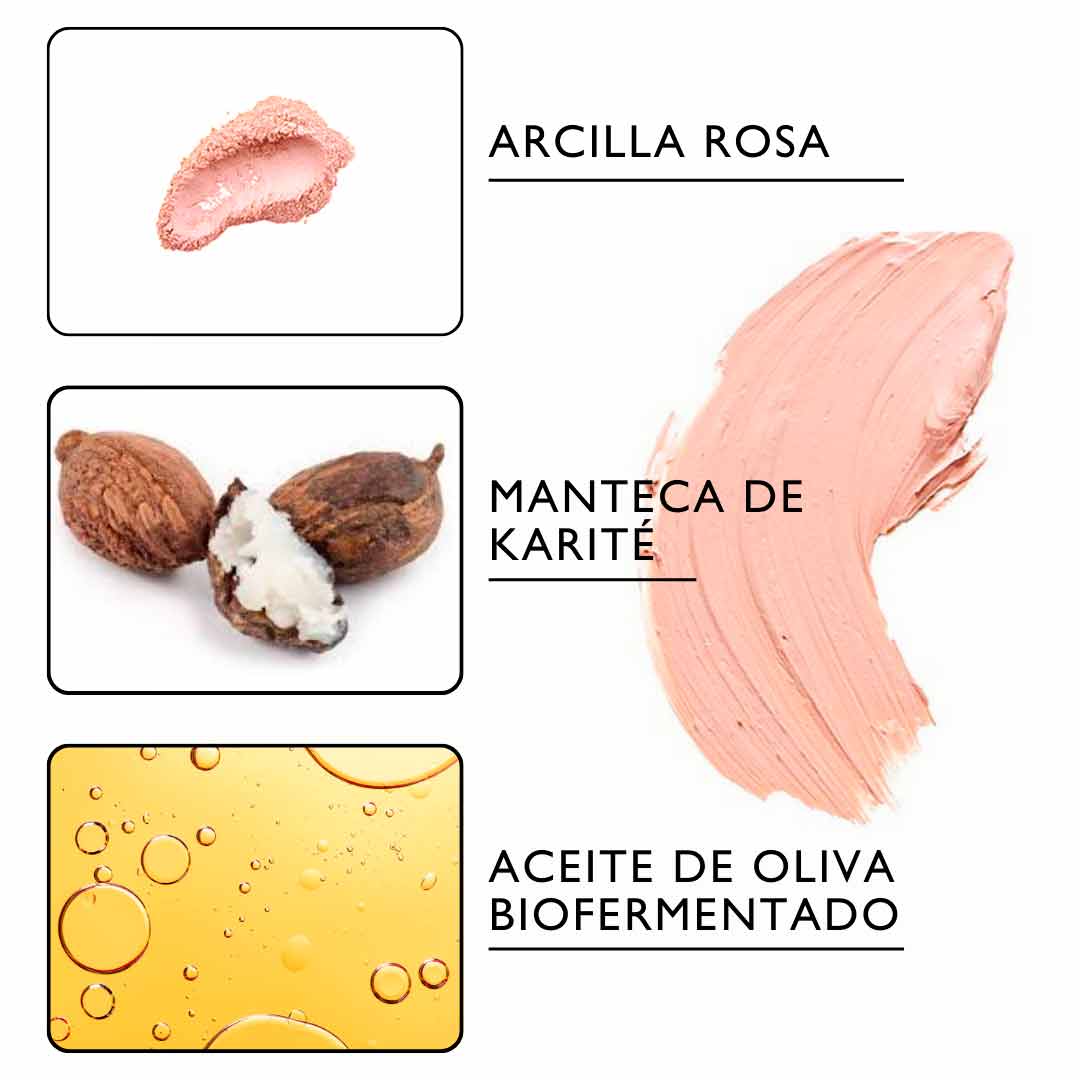 CLEAN&amp;CLAY PINK DÚO- Mascarillas Faciales Sólidas Naturales